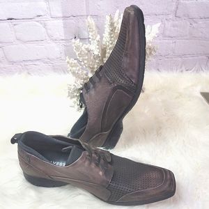 CALVEST 360° SOCIAL TEXTURE LEATHER MENS OXFORDS SIZE 43